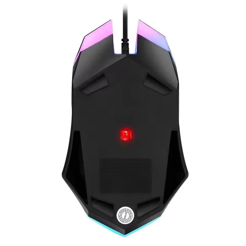 YP ZLRLMHY Suitable for Microsoft Windows and Apple IOS Systems, F1 Wired 3-button Mouse, Color Lighting Games, and Office