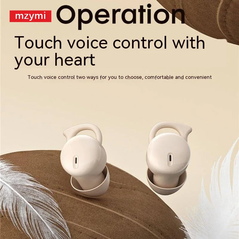 mzymi Q26s Wireless Sleeping Earbud In Ear Bluetooth Headphone Mini Invisible Earphone Noise Cancelling HIFI Stereo TWS Headset