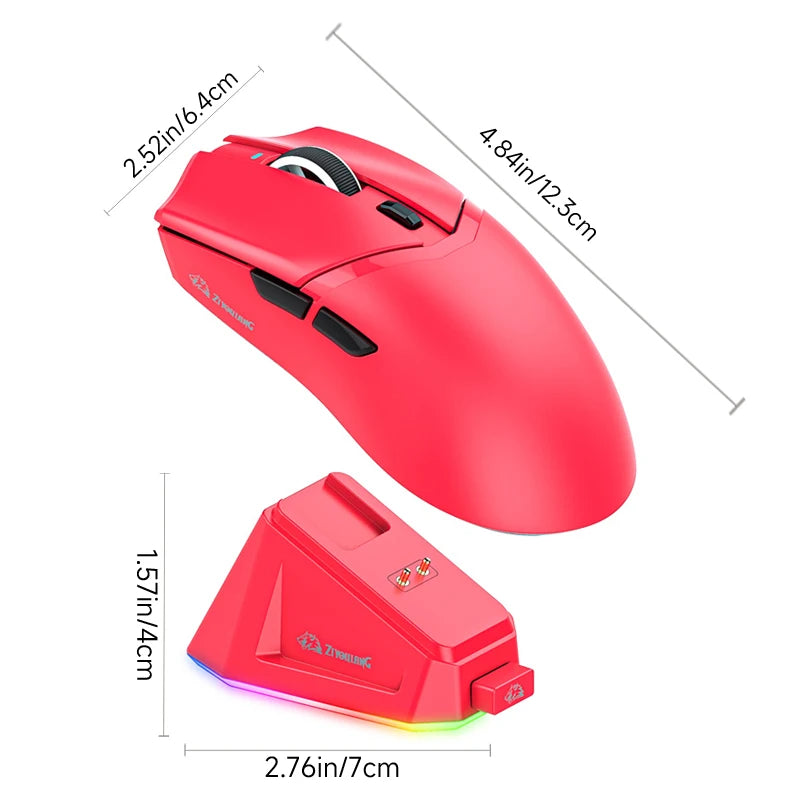 X2 wireless mouse PAW3311 like shark attack x11, Bluetooth/2.4G/wired mouse suitable for mini PC laptops gaming, Macro DPI 24000