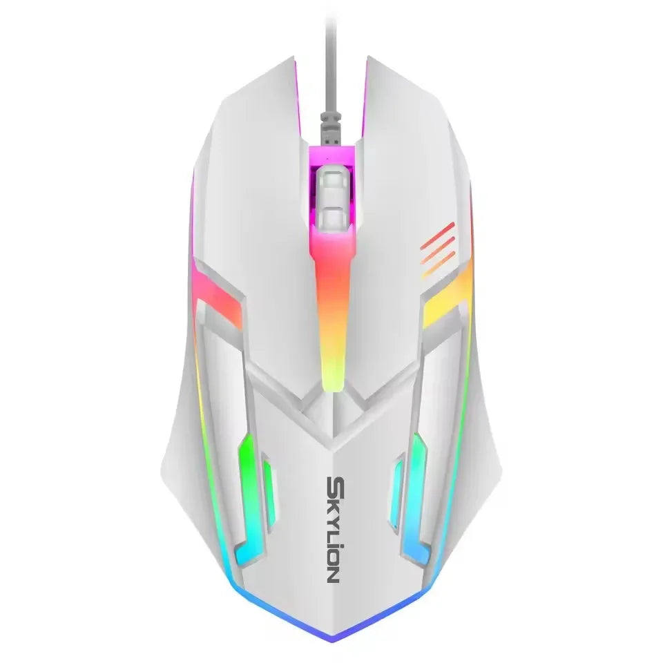 YP ZLRLMHY Suitable for Microsoft Windows and Apple IOS Systems, F1 Wired 3-button Mouse, Color Lighting Games, and Office